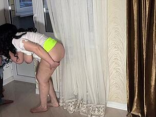 big stepmom swallows cock after blowjob and anal sex 😏