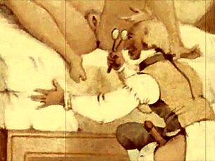 i love this vintage erotic cartoon illustration