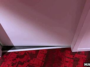 A French goth in lingerie offers her big ass in the bedroom.