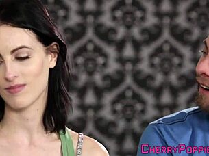 brunette teen 18+ masturbating her pussy in high definition leading to creampie