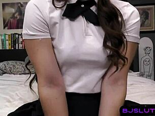 want to see pigtail babe deepthroat in uniform?