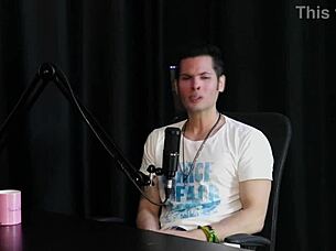 jow jow sheer red in elevator gangbang with crossdressing gays!