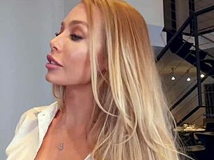 Bombshell Nicole Aniston Gifts Big Stepson Cock in Cowgirl