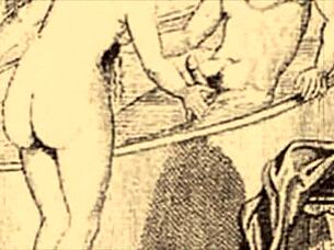 i love this vintage erotic cartoon illustration