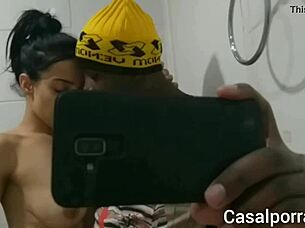 Quick Bathroom Bang with Emi Rippi and Jeferson Dotadoo Gone Wrong