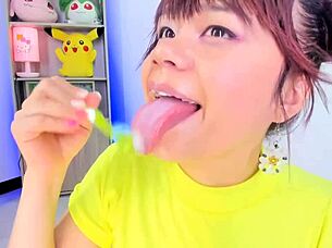 lila jordan brushes teeth with saliva spitting fetish