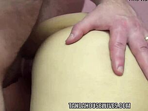 latina babe and ripped stud cant keep their hands off their amazing bodies