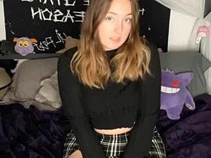 suck this dildo and play with wet pussy