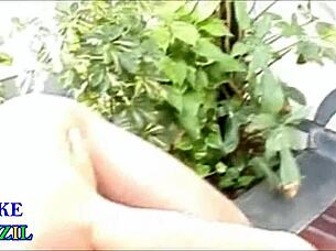 Busty brazilian executive fucks horny client in hotel pool after closing business deal