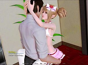 Exploring the harem hotel in episode 141