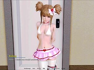 Exploring the harem hotel in episode 141