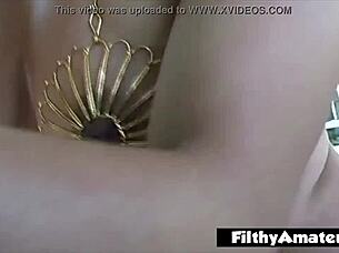 Mexican secretary gets back massage with plug