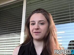 Young 18+ Real Estate Agent With Big Natural Tits Gets Homemade Fuck!