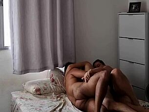 Watch this slim gay guy take two cocks bareback outdoors for his first time, moaning like crazy.