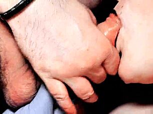 Goth Girl's Humiliating Blowjob with Sperm Injection Deep in Throat Close-Up