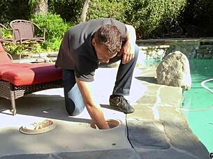 Alice March with puffy nipples gets fucked on couch?