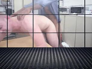 gay redhead guy gets rimmed and sucked at office audition