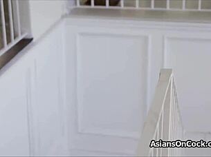 Asian coed sucks dicks!