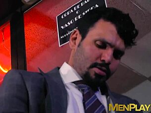 Classy Businessmen Receive Wet Blowjobs And Rough Assfucking