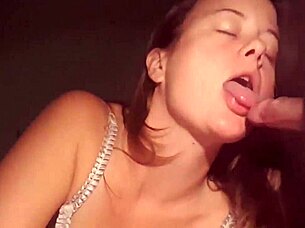 French Amateur Compilation: BLOWJOB In Satin Lingerie, DEEPTHROAT And CUMSHOTS!