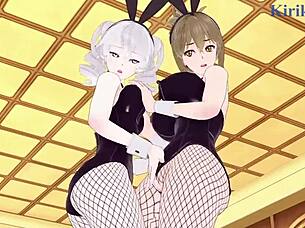 i's watchin' kusuha and cagalli's intense lesbian play