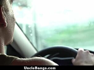 Stepson proves he can handle daddy's car! 🚗