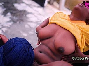 Want to lick my ebony pussy outdoors?