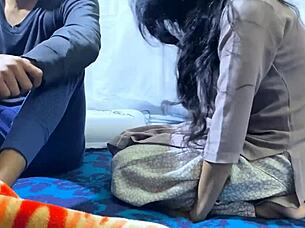 indian stepbrother and stepsister engage in tight pussy fucking with hindi story.