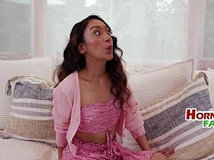 Sarah Lace discovers her step daddy's butt plug secret with Eric John.