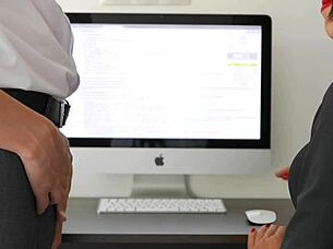 i gave my office boss a handjob and swallowed his cum