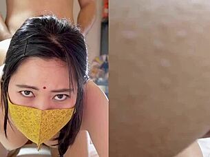 Check out this Indian celebrity's leaked porn video. She gets fucked hard by her partner at home, moaning in orgasm.