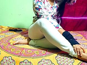 village desi school-going girl gets taught by teacher in quickie