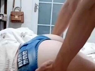 thick step mom stuck under bed