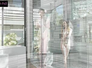 ginger slut samantha reigns gets her cunt ready for her dates cock, small 18+ tits romantic tight pussy doggystyle bent over.