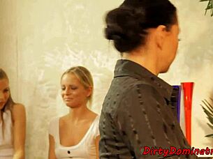 Tied up girl in hentai action