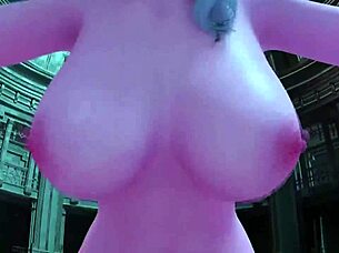 3D cartoon of big-cocked elf girl's secret sex life