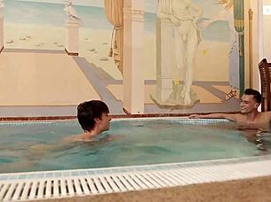 Twinks Engage In Bareback Orgy