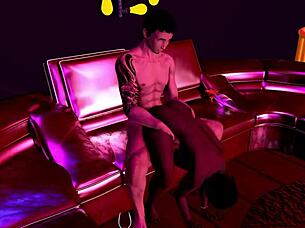 Want to see anime group riding old man?