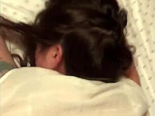 Hot wife fucks contractor doggystyle for husband