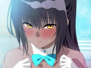 Karin parodies Totoro in Blue Archive with big tits exposed