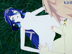 Faruzan, Layla, And Aether Have Intense Sex In Genshin Impact Hentai 😈