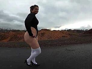 i flash my schoolgirl costume in public