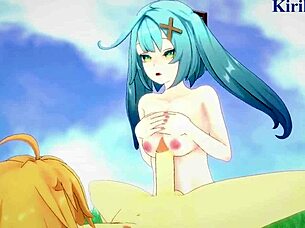 Faruzan, Layla, And Aether Have Intense Sex In Genshin Impact Hentai 😈