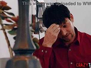 Riley Jacobs got stuck and fucked during house cleaning