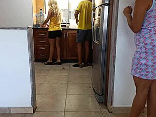 Security Officers Ricky Spanish And Lily Lane Strip Izzy Lush