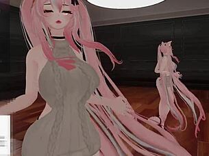 Catgirl Vibed And Fucked By Simps In 3D Hentai