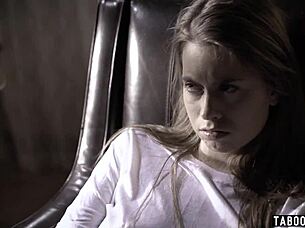 Oh, the psychiatrist roughly fucks the petite teen in doggystyle!