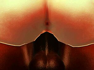 Miku begs for big black cock in anime creampie missionary.