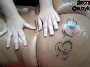 wanna see suzy furacao's big ass tattoo massage?