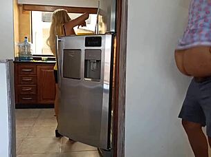 Security Officers Ricky Spanish And Lily Lane Strip Izzy Lush